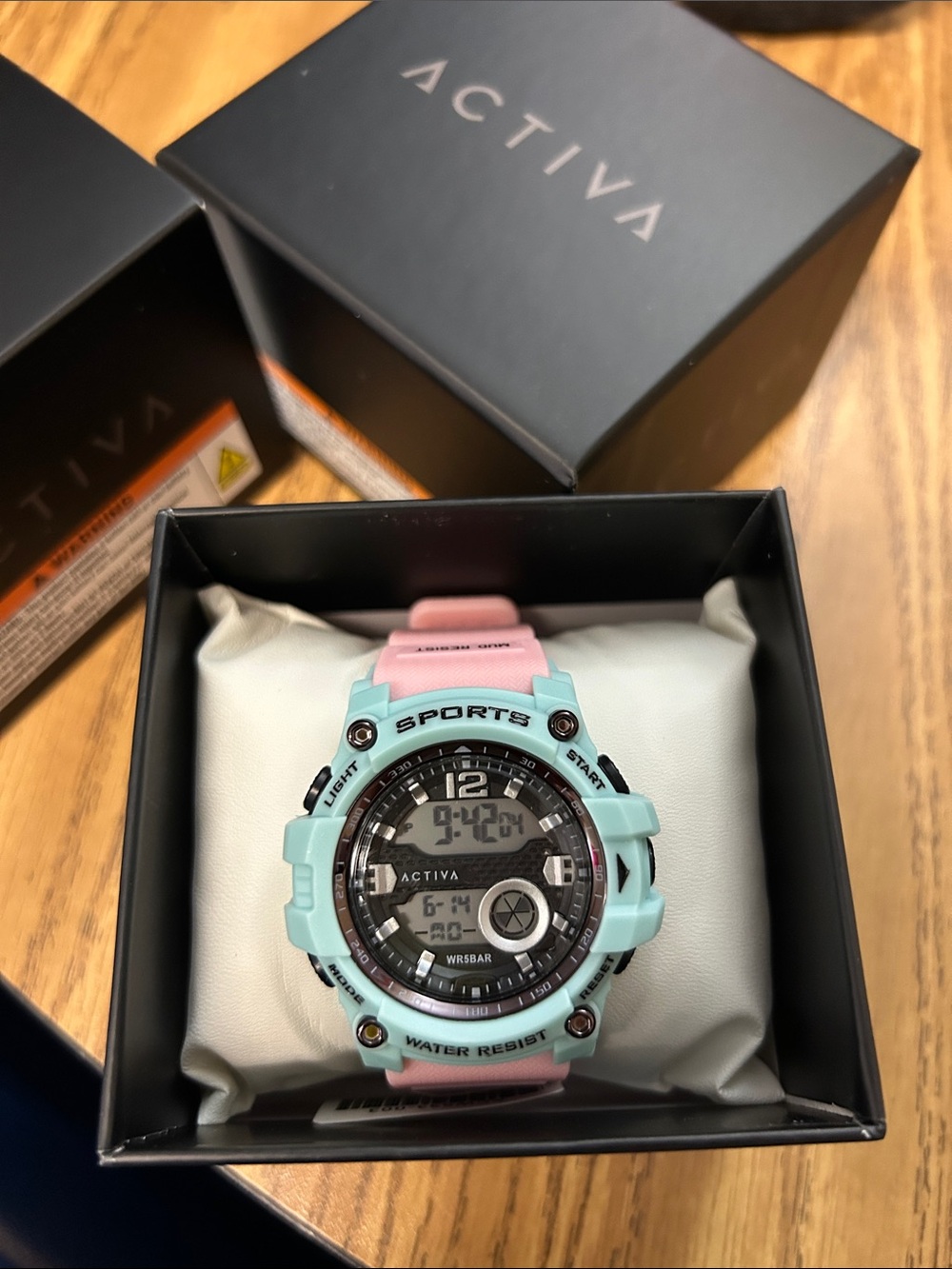 Activa by Invicta Digital Sports Watch - Pink & Light Blue Accent